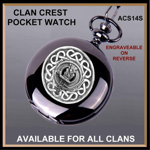 Dalrymple Scottish Clan Crest Pocket Watch