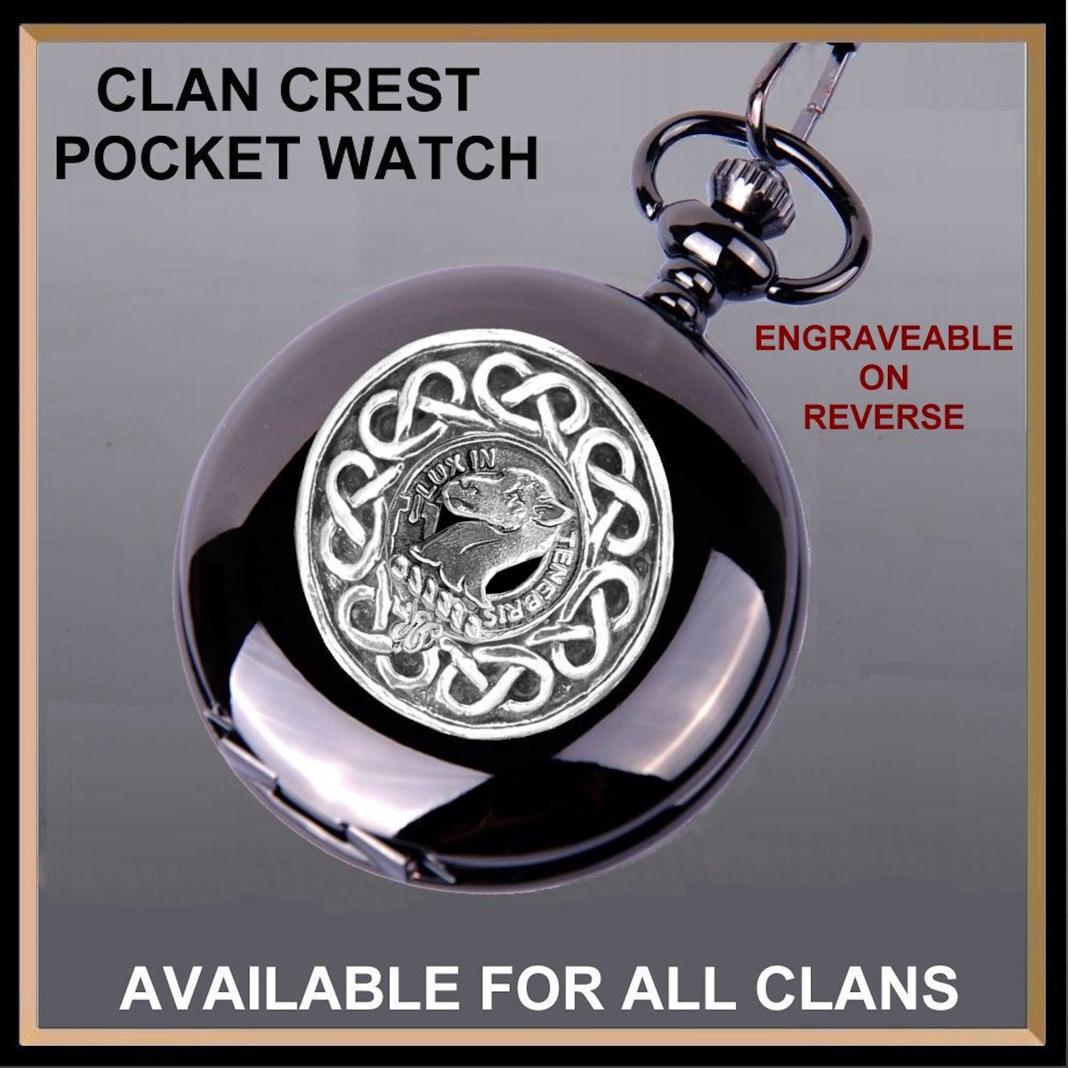 Fullerton Scottish Clan Crest Pocket Watch