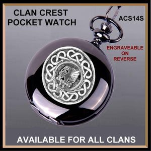 Leslie Scottish Clan Crest Pocket Watch