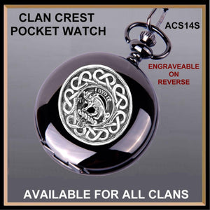 Nisbet Scottish Clan Crest Pocket Watch