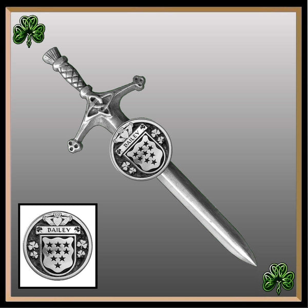 Bailey Irish Coat of Arms Disk Kilt Pin