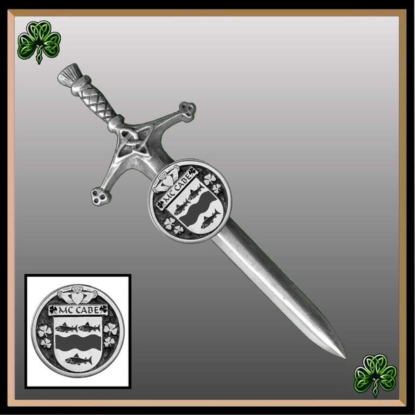 McCabe Irish Coat of Arms Disk Kilt Pin