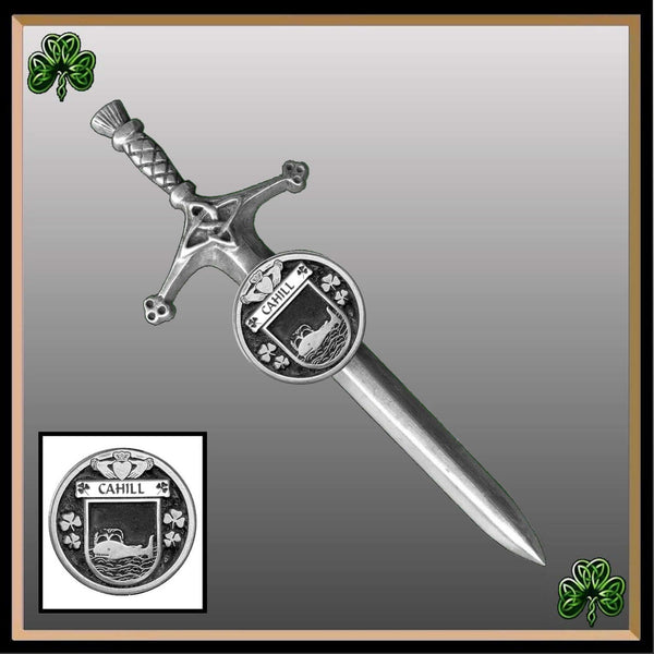 Cahill Irish Coat of Arms Disk Kilt Pin