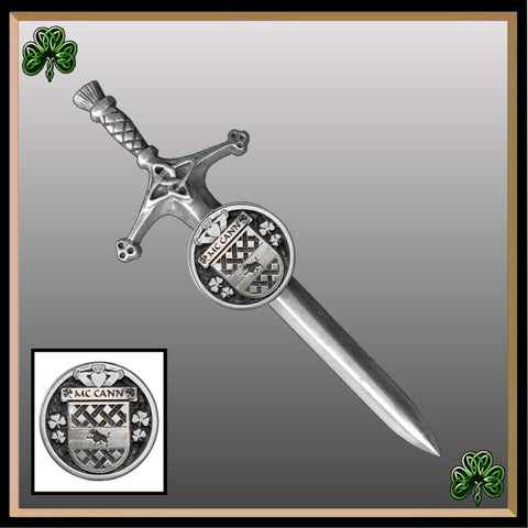 McCann Irish Coat of Arms Disk Kilt Pin