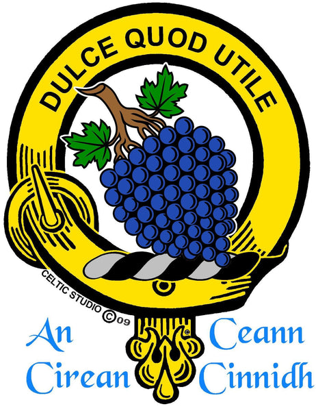 Strang Clan Crest Scottish Cap Badge CB02