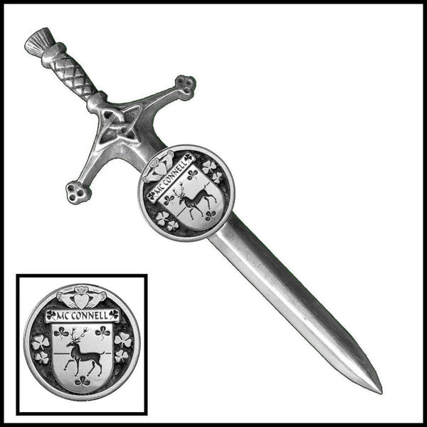 McConnell Irish Coat of Arms Disk Kilt Pin