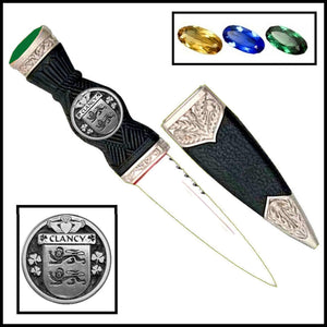 Clancy Irish Coat Of Arms Disk Sgian Dubh