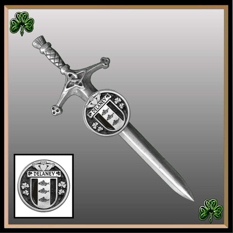 Delaney Irish Coat of Arms Disk Kilt Pin