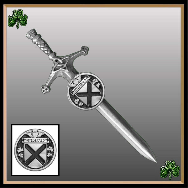 Fitzgerald Irish Coat of Arms Disk Kilt Pin