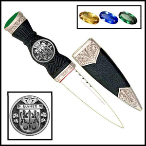 Maher Irish Coat Of Arms Disk Sgian Dubh