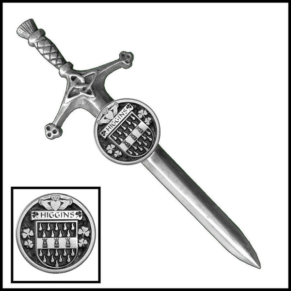 Higgins Irish Coat of Arms Disk Kilt Pin