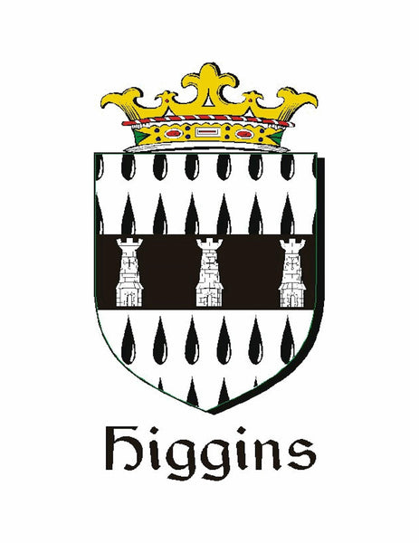 Higgins Irish Coat of Arms Disk Kilt Pin