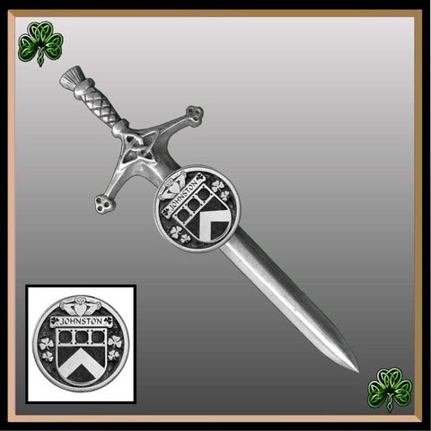 Johnston Irish Coat of Arms Disk Kilt Pin