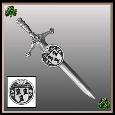 Kennedy Irish Coat of Arms Disk Kilt Pin
