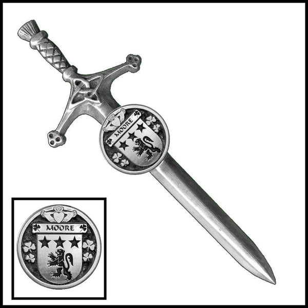 Moore Irish Coat of Arms Disk Kilt Pin