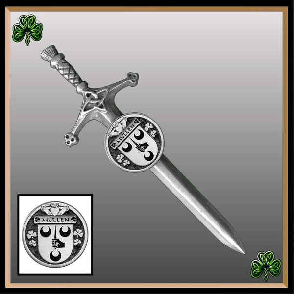 Mullen Irish Coat of Arms Disk Kilt Pin