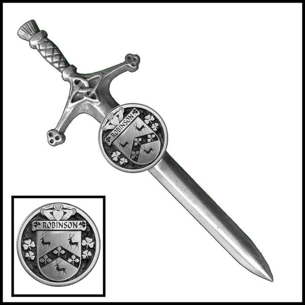 Robinson Irish Coat of Arms Disk Kilt Pin