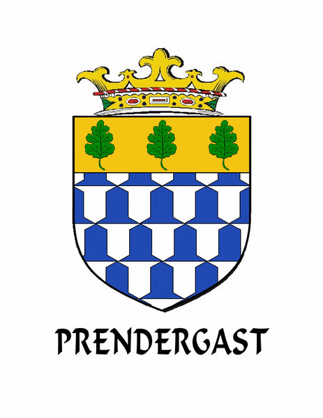 Prendergast (Wexford) Irish Coat of Arms Celtic Cross Pendant ~ IP04