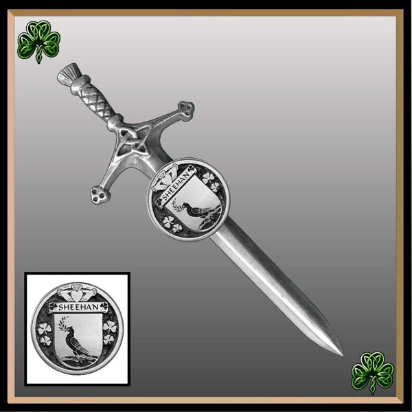 Sheehan Irish Coat of Arms Disk Kilt Pin