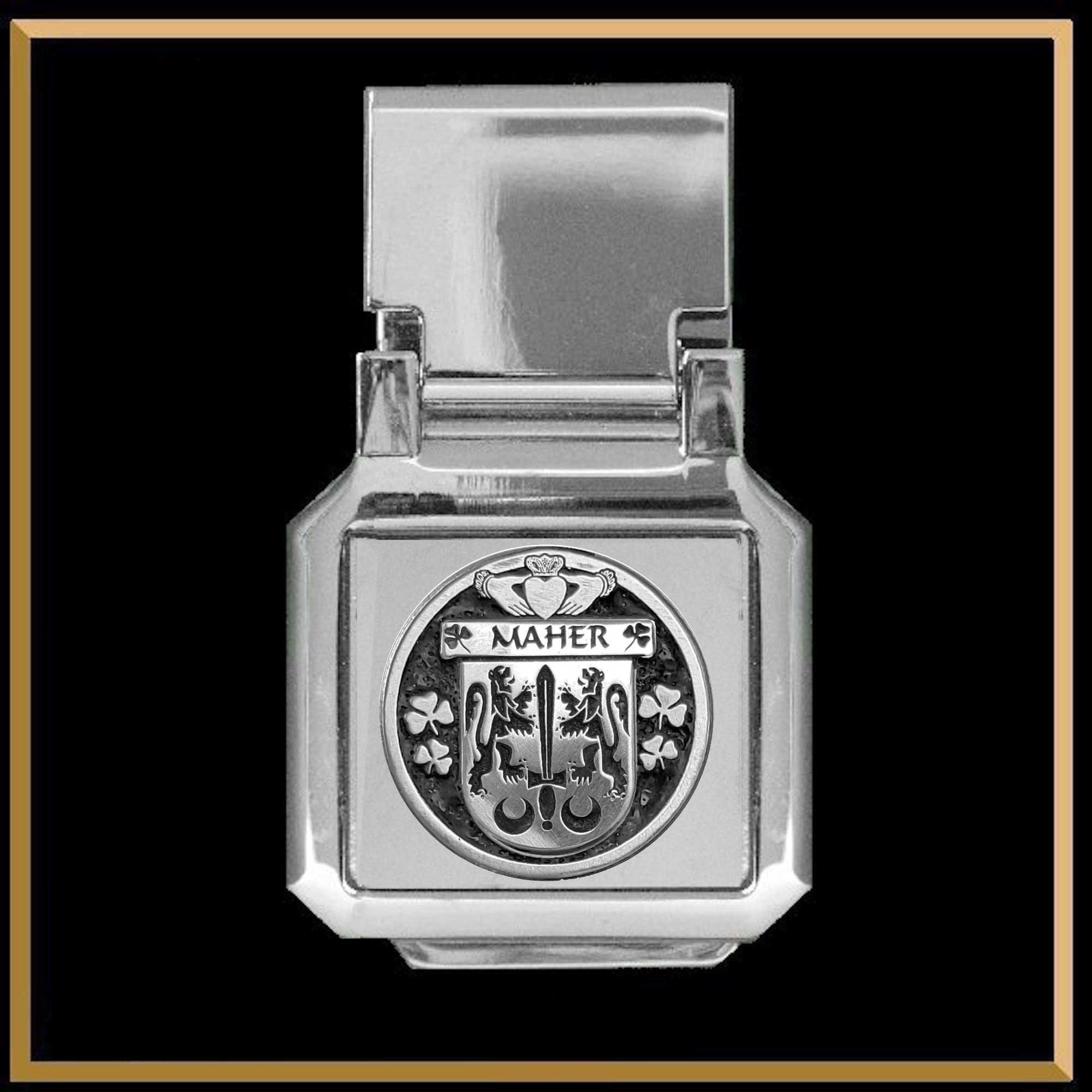 Maher Irish Coat of Arms Money Clip