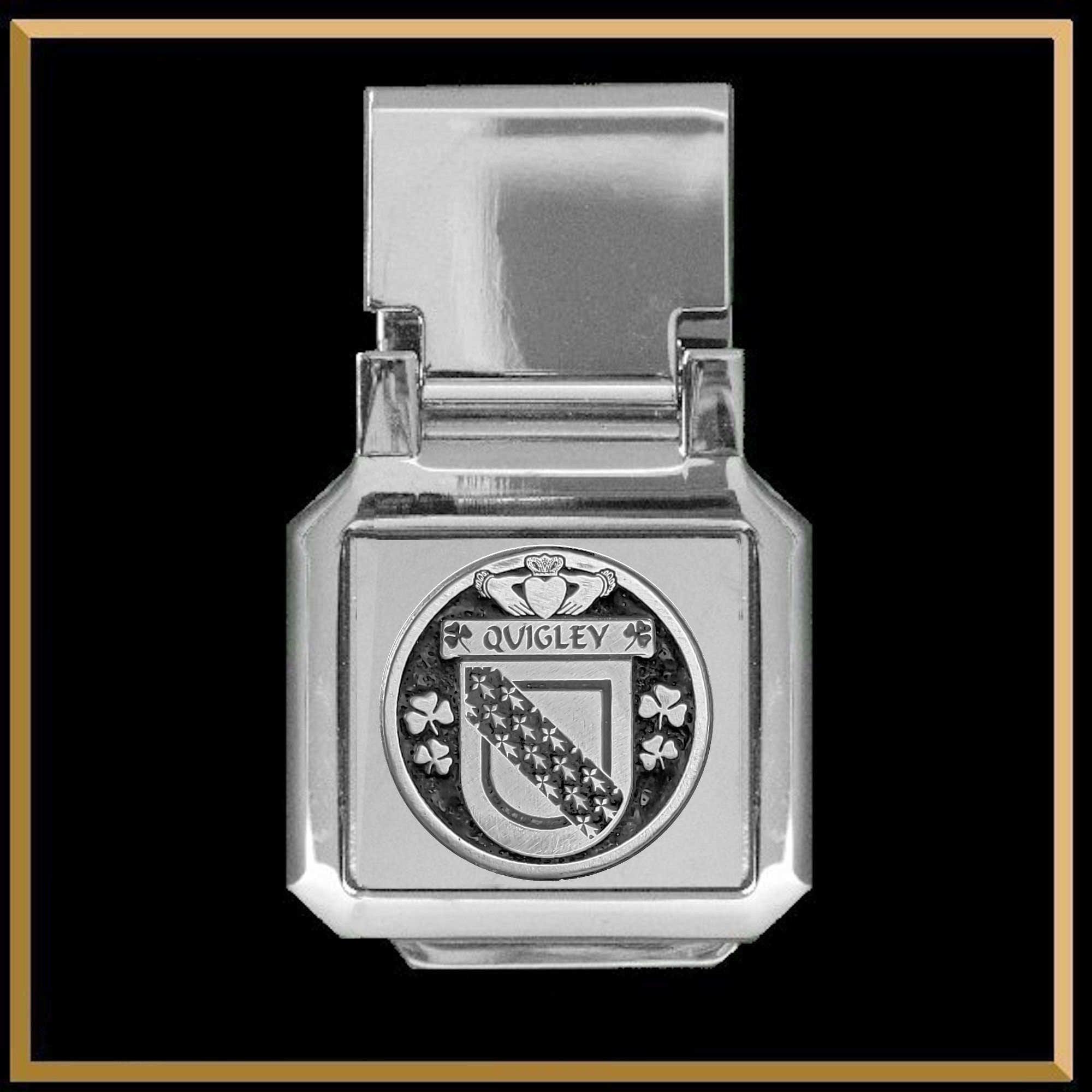 Quigley Irish Coat of Arms Money Clip