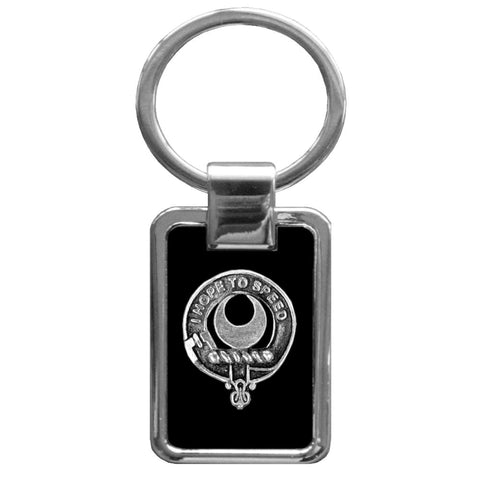 Cathcart Clan Black Stainless Key Ring