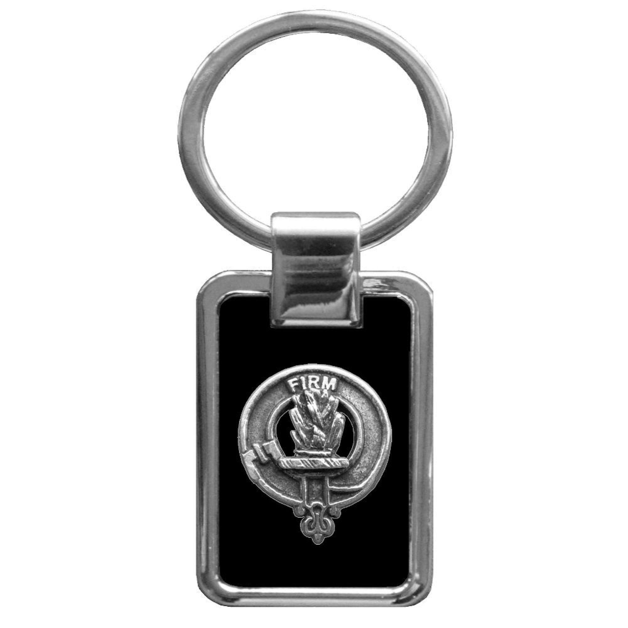 Dalrymple Clan Black Stainless Key Ring