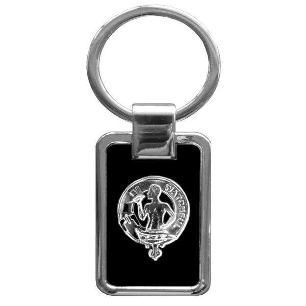 Denniston Clan Black Stainless Key Ring