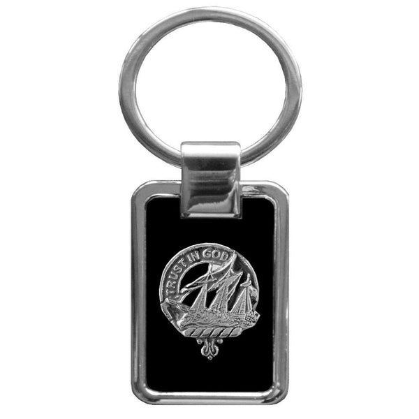 Harkness Clan Black Stainless Key Ring