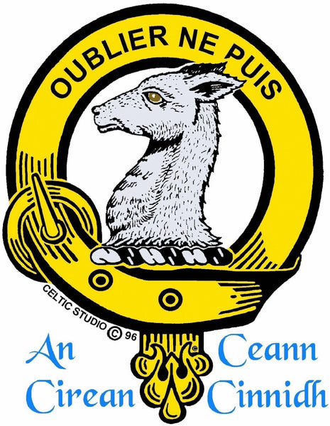 Colville Clan Crest Badge Skye Decanter
