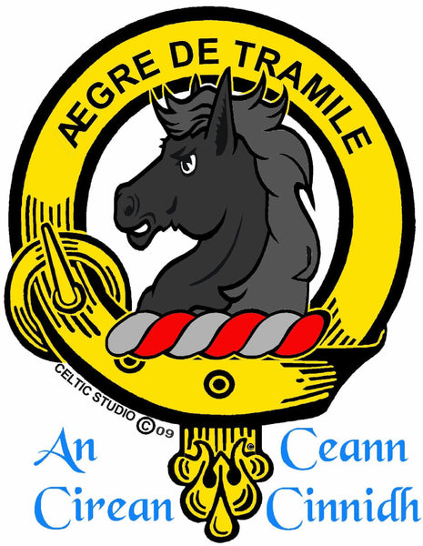 Tait Clan Crest Badge Skye Decanter