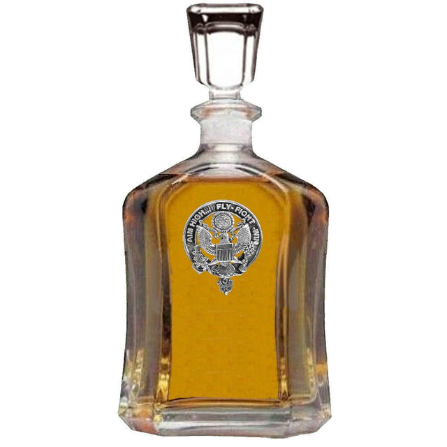 US Air Force Crest Badge Skye Decanter