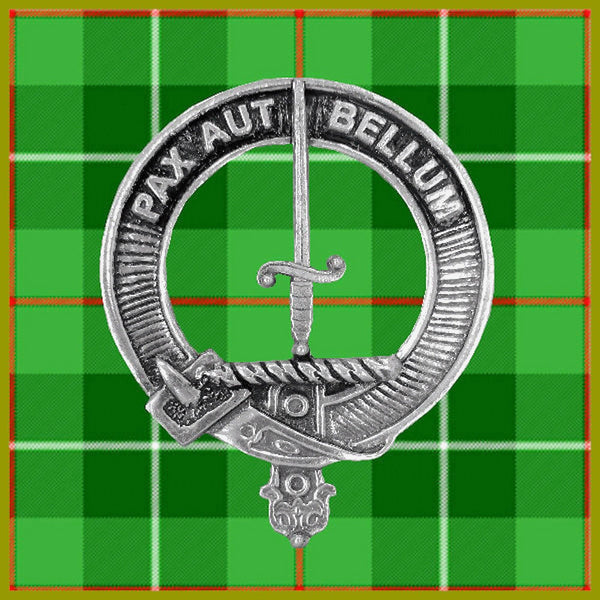 Blaine Clan Badge Scottish Plaid Brooch