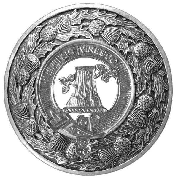 Christie Clan Badge Scottish Plaid Brooch