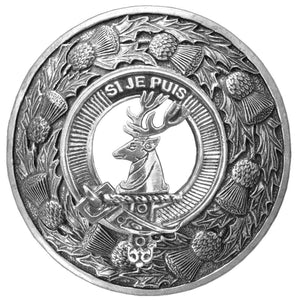 Colquhoun Clan Badge Scottish Plaid Brooch