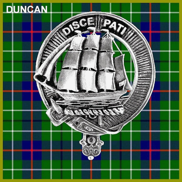 Duncan Clan Badge Scottish Plaid Brooch