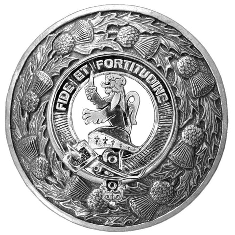 Farquharson Clan Badge Scottish Plaid Brooch