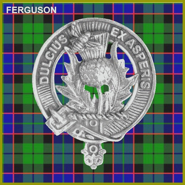 Ferguson Clan Badge Scottish Plaid Brooch