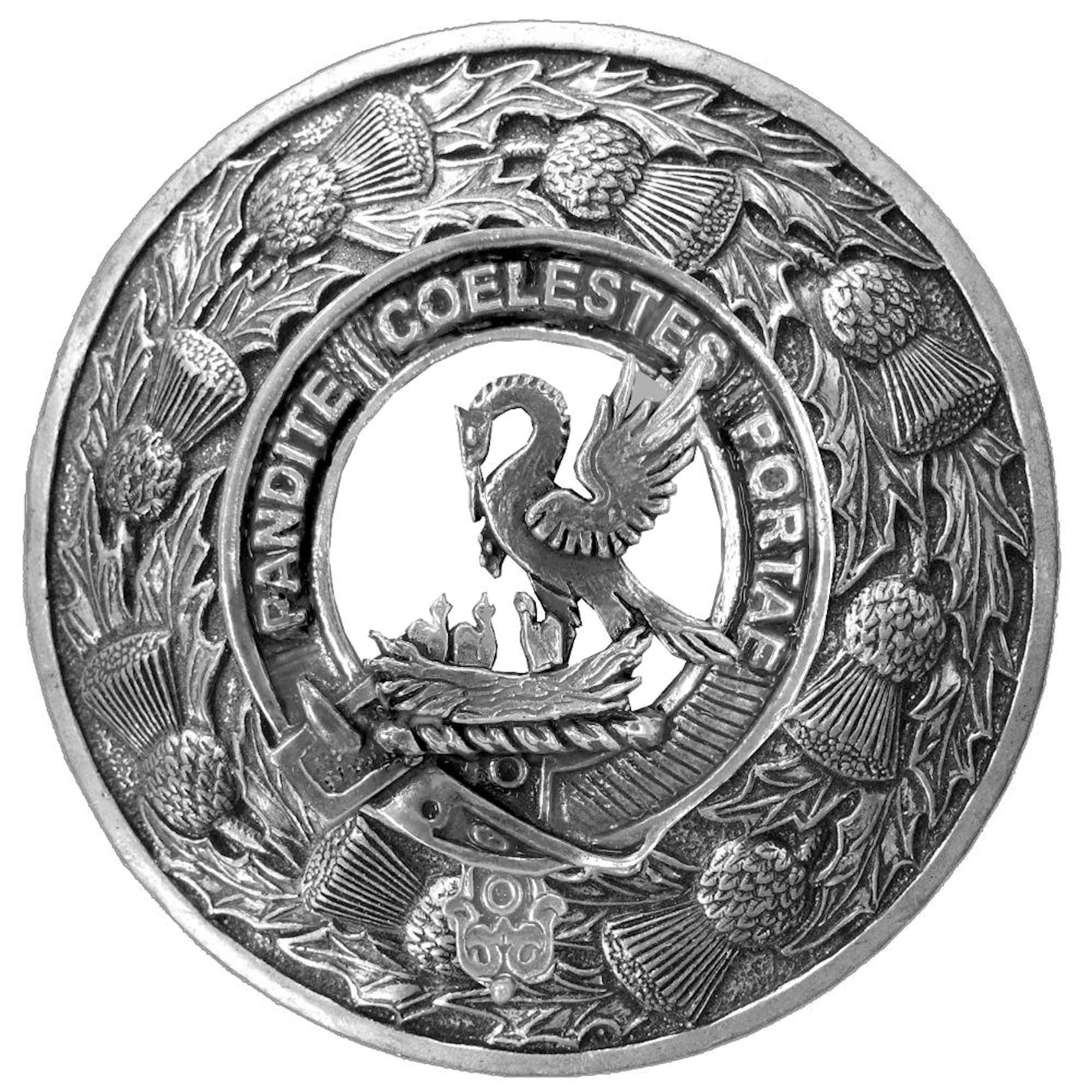 Gibson Clan Badge Scottish Plaid Brooch