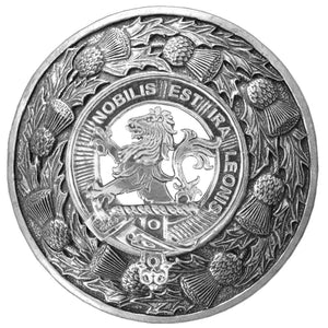 Inglis Clan Badge Scottish Plaid Brooch