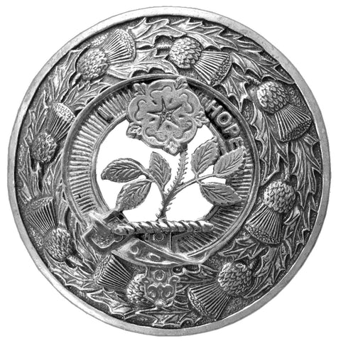 Learmont Clan Badge Scottish Plaid Brooch