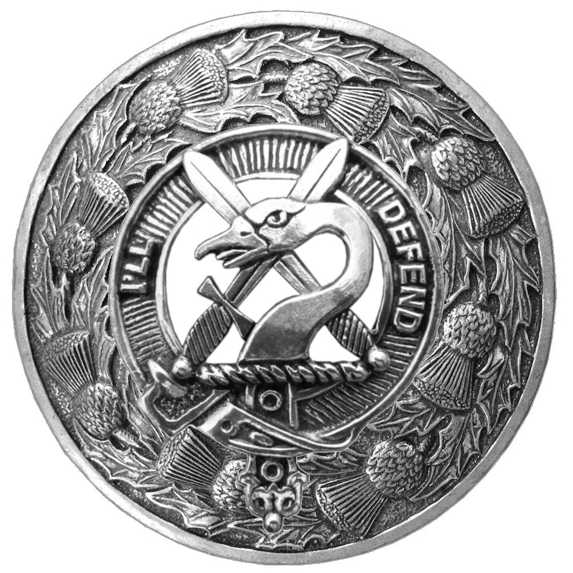 Lennox Clan Badge Scottish Plaid Brooch