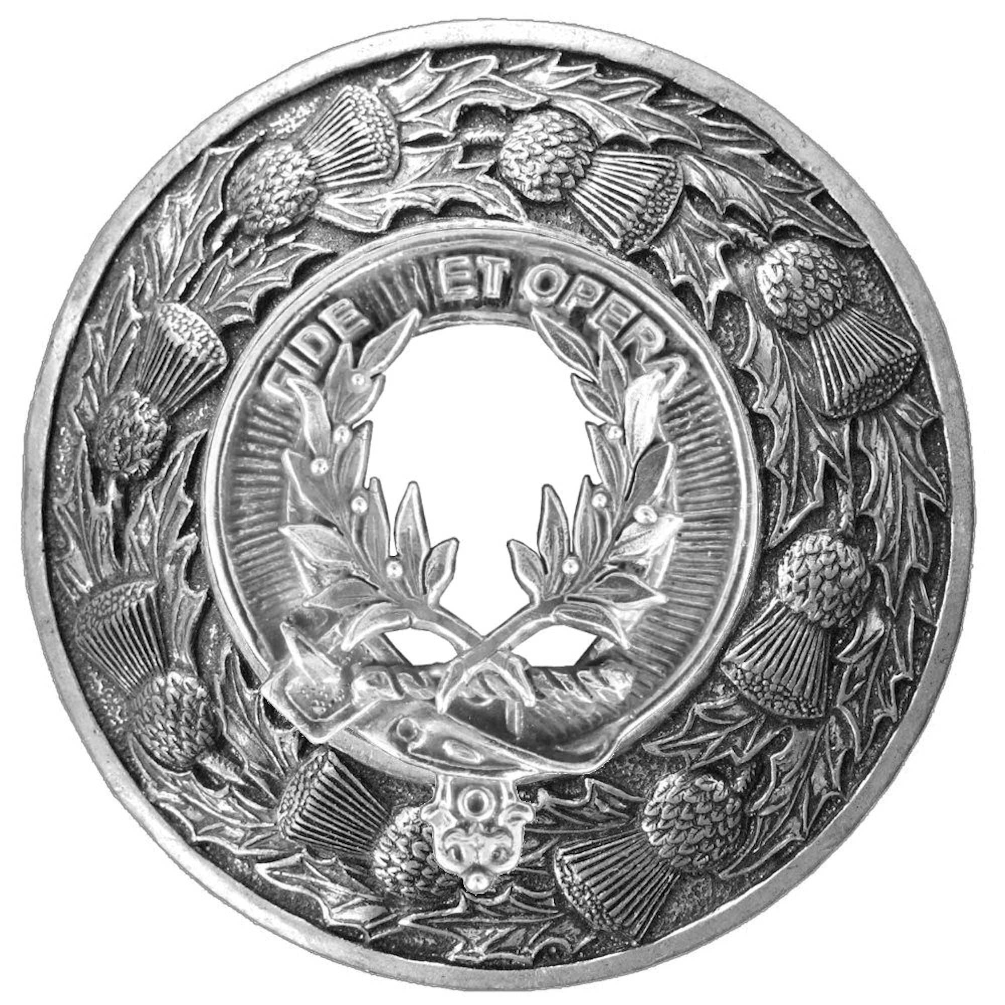 MacArthur Clan Badge Scottish Plaid Brooch