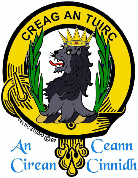 MacLaren Clan Badge Scottish Plaid Brooch