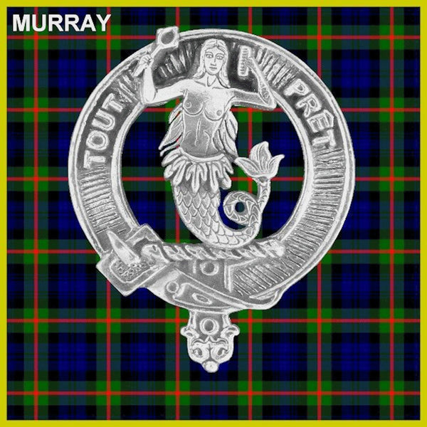 Murray (Mermaid) Clan Badge Scottish Plaid Brooch