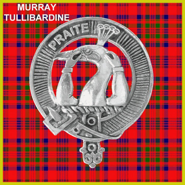 Murray (Tullibardine) Clan Badge Scottish Plaid Brooch