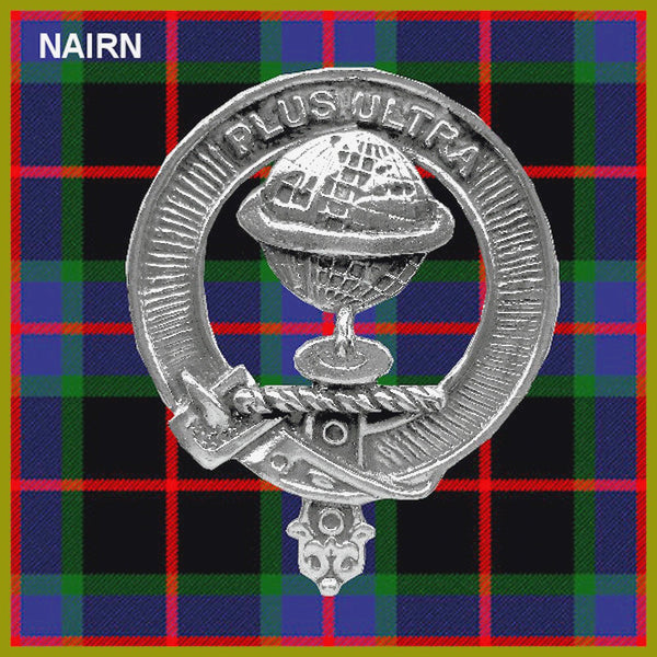 Nairn Clan Badge Scottish Plaid Brooch