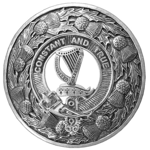 Rose Clan Badge Scottish Plaid Brooch