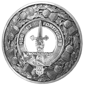 Shaw Clan Badge Scottish Plaid Brooch