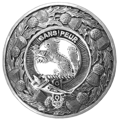 Sutherland Clan Badge Scottish Plaid Brooch